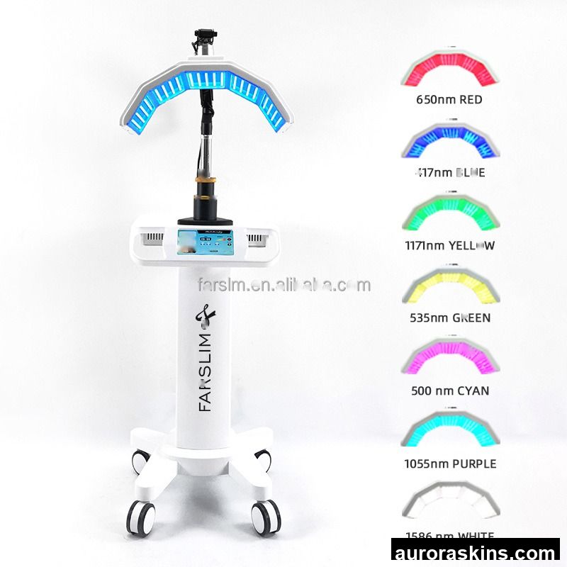 Newest Spa Vertical 7 Colors Led Pdt Phototherapy Light Lamp Skin Whitening Pdt Phototherapy Light Machine