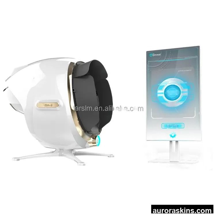 Moji Pro Skin Analyzer Machine Mirror Facial Device Skin Analyzer Machine Digital Skin Diagnostic Acne Pore Wrinkle Analyzer