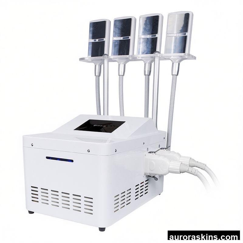 Aurora Skins Cryo Pads RF Cooling Cold 360 Heat 4 Handles 4 Pads Slimming Machine Fat Remove
