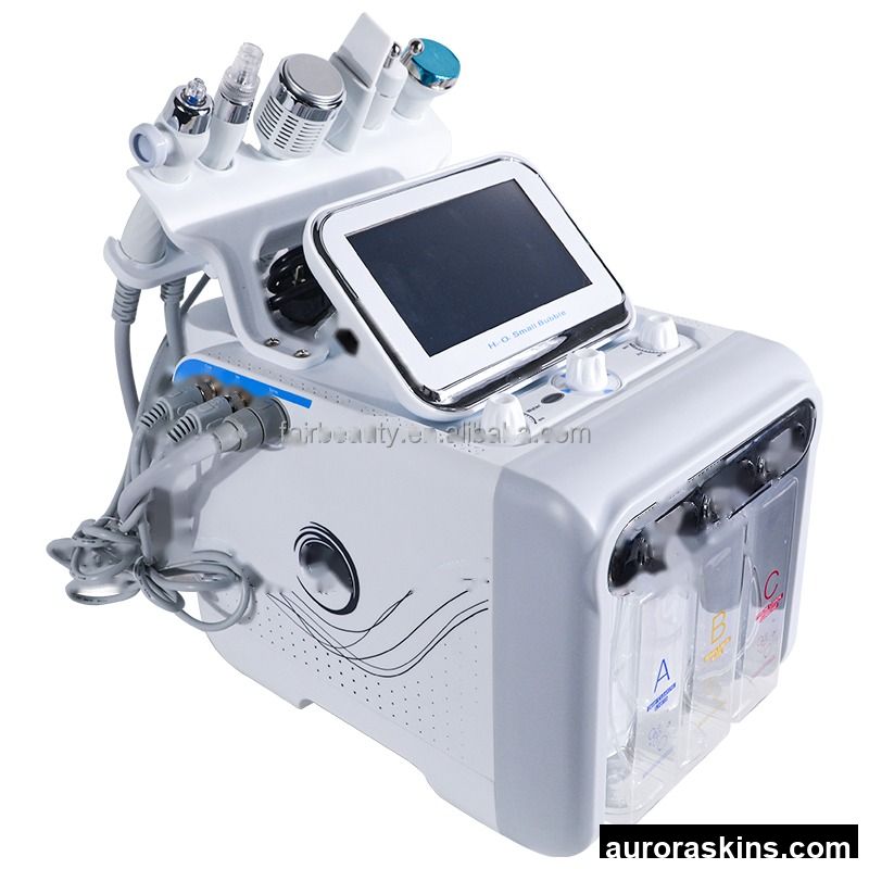 Top Quality Low Price 6 in 1 Oxygen Jet Dermabrasion Aqua Beauty Face Equipment Salon Facial Machine