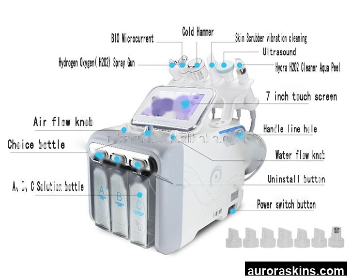 High Quality H2 Water Oxygen Jet Peel Deep Cleaning Skin with Facial Machine