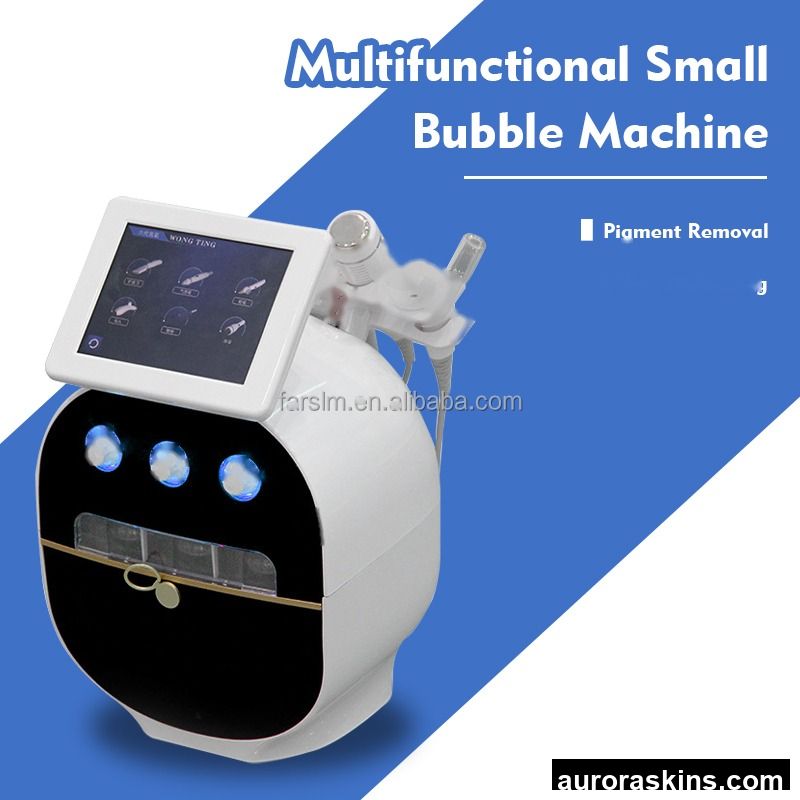 6 in 1 Jet Peel Diamond Micro Dermabrasion Bio Skin Massage Oxygen Water Facial Machine