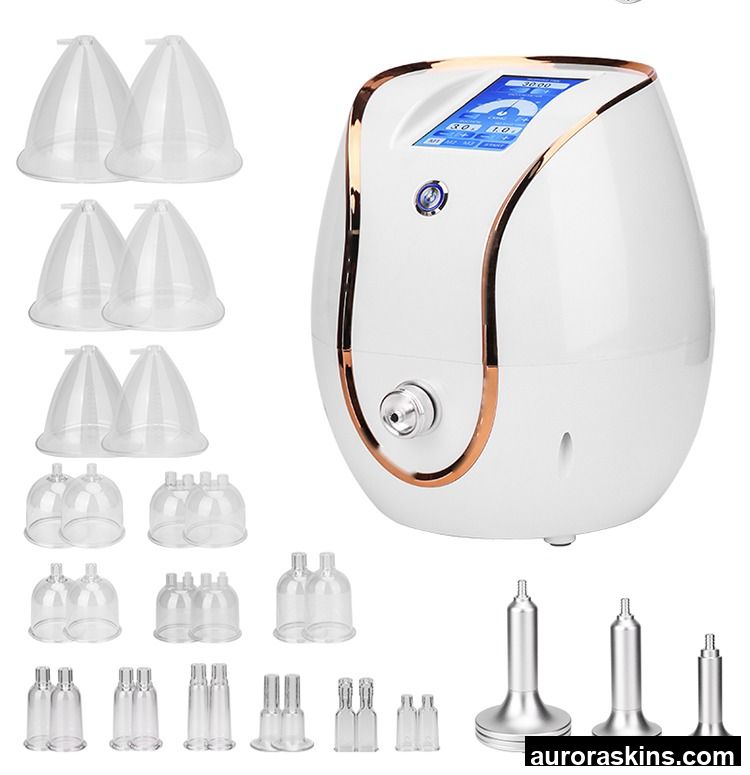 Aurora Skins Portable Buttocks Cupping Breast Enhancement Butt Lifting Vacuum Therapy Machine With 30 Cups