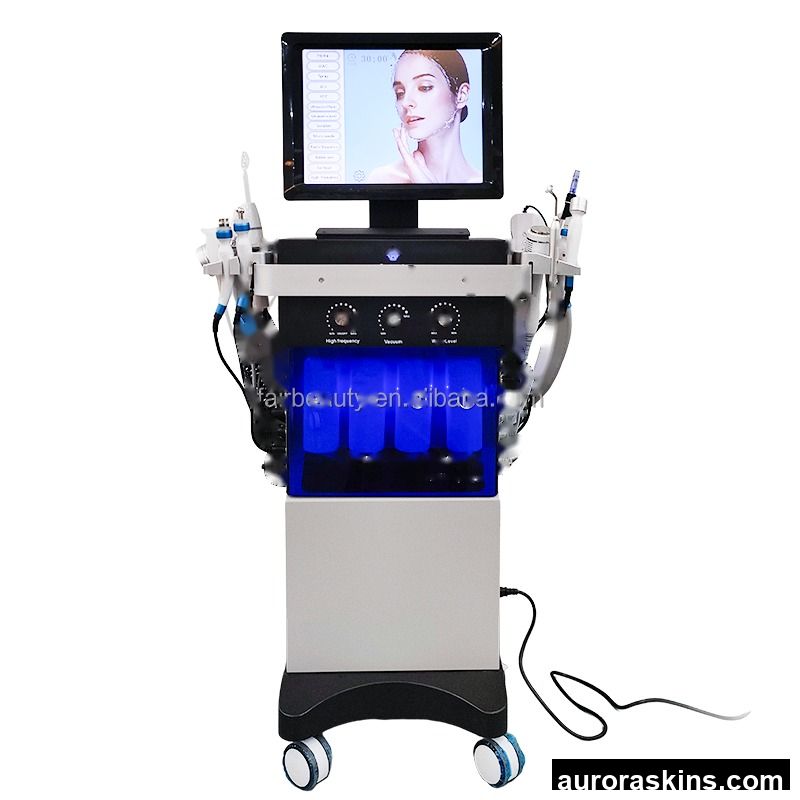 Beauty Care Equipment 14 in 1 Spa Facial Wrinkle Removing and Care Machine Oxygen Microdermabrasion Machine