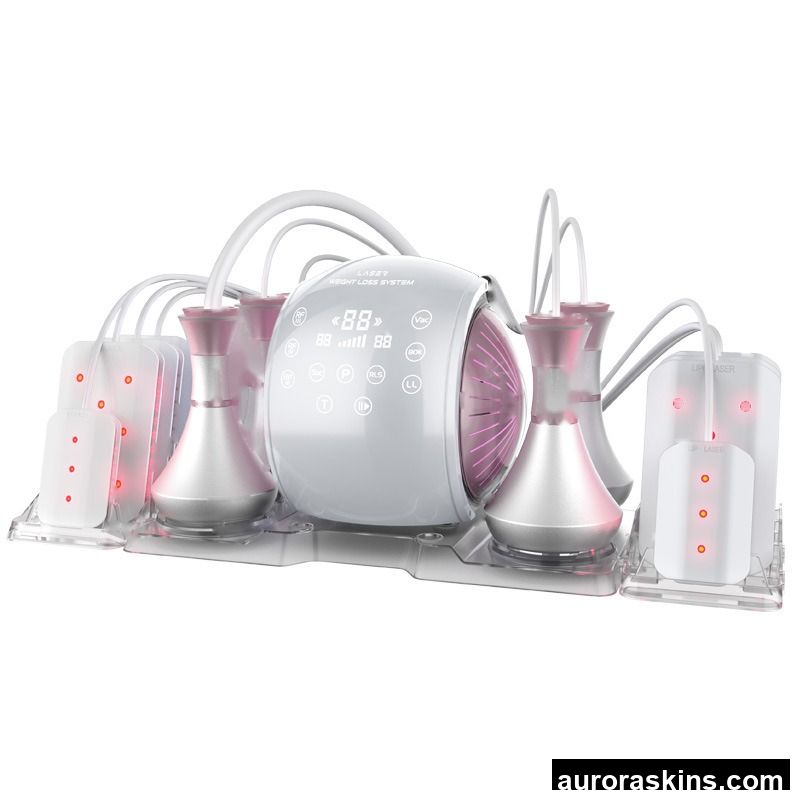 Pink Funny Type Home Salon Use Body Slimming Instrument 40K Cavi Multipole RF Lipo L for Facial Lifting Eye Care Fat Loss 658nm