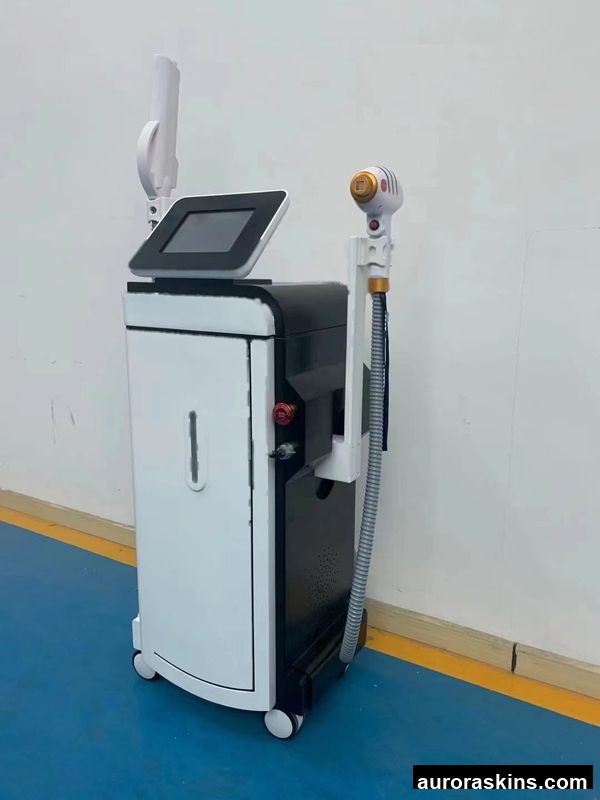 2 in 1 Vertical 808nm Diode Laser Permanent Hair Removal Q Switched 755nm Picosecond Laser Tattoo Removal Machine
