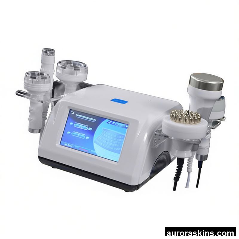 Aurora Skins 6in1 5D Slimming Homeuse Vacuum RF MERIDIAN COMB SHOCK GREASE Vibration Machine