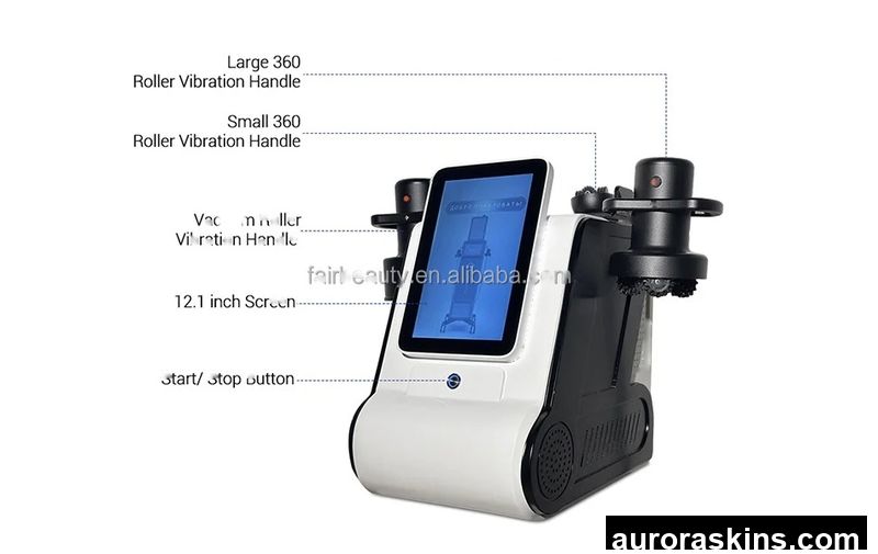 2026 Aurora Skins All-in-One 360° Rotary Vacuum Roller Device-Lymphatic Massage, Fat Reduction, Cellulite Smoothing & Body Sculpting