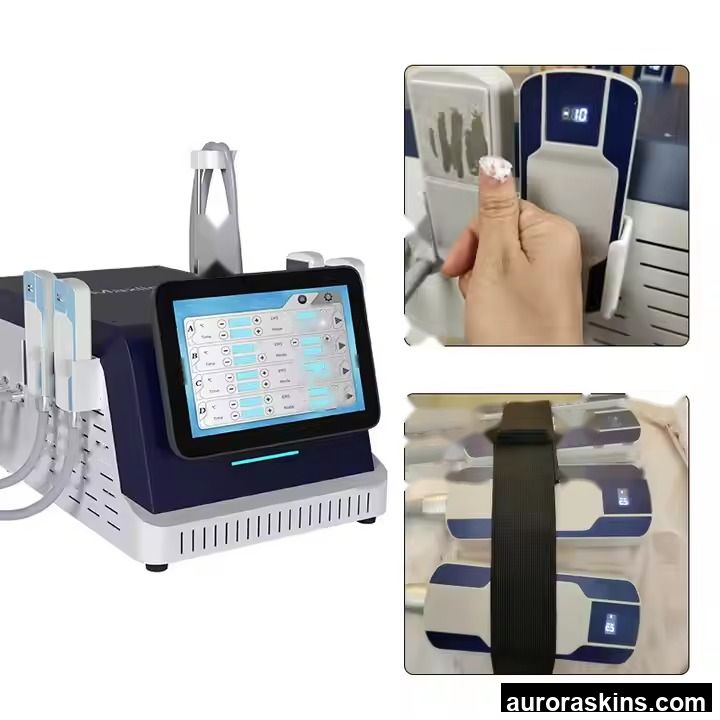 Aurora Skins a LED Display 3IN1 RF CRYO PADS 4 Handles Fat PADS Beauty Equipment Factory Price Cryo Spa Beauty Freeze