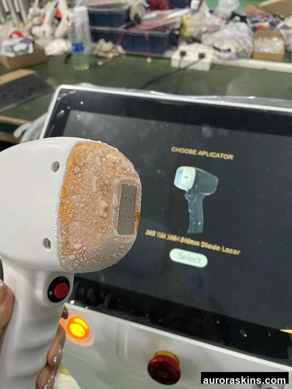 Aurora Skins a Skincare Soprano 808 755 1064nm 1 Handle Titanium Homeuse Spa Beauty Remove Hair Screen Machine Touch Screen HD Lifting