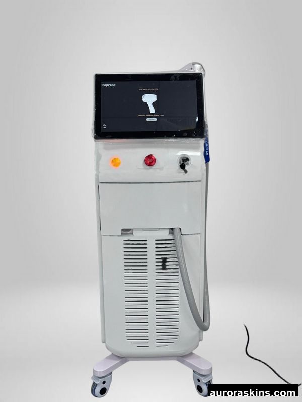 Aurora Skins a Newest Single Handle 3 Wavelength with Screen Best Price Skincare Facial Titanium Lifting