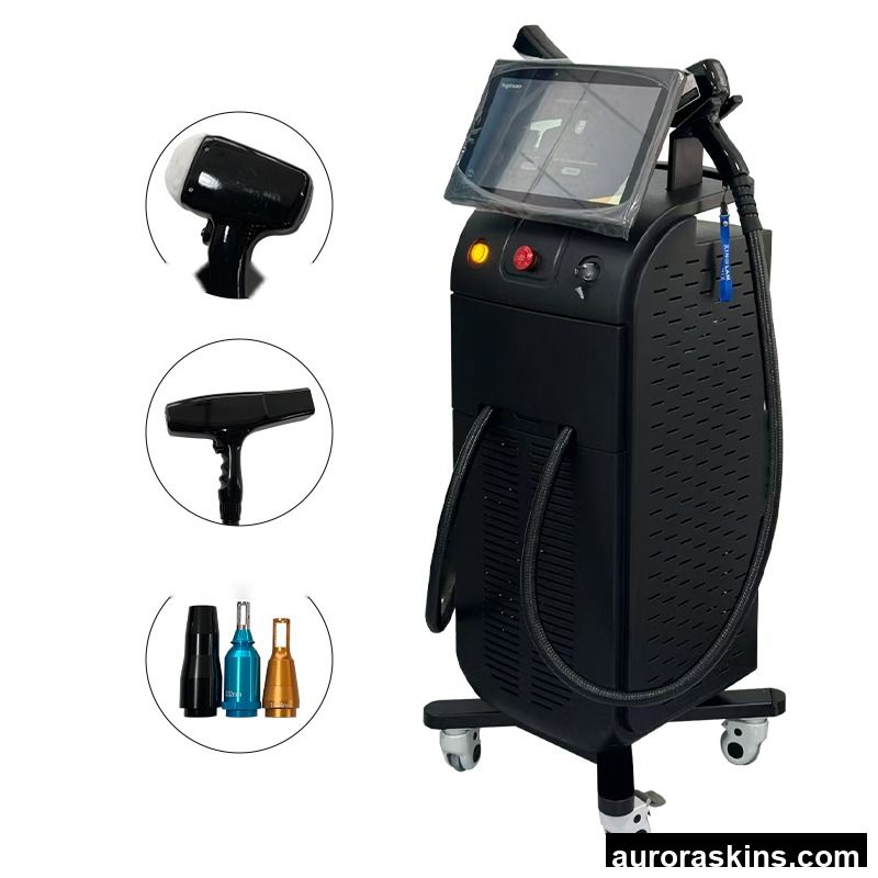Aurora Skins a 2in1 Newest 3 Wavelength with Screen Best Price Skincare Facial Titanium Lifting Scar Blackdoll Tattoo Remove