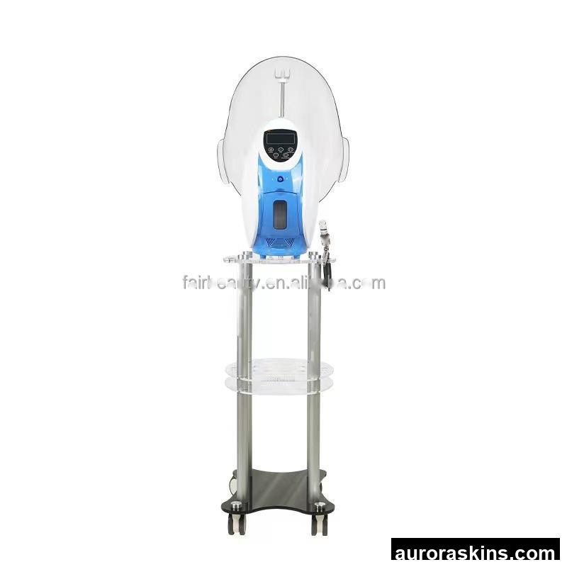 2024 Newest O2to Derm Skin Care Facial Equipment Oxygen Jet Peel LED Oxygen Spray Therapy Mask Facial Cleaning Breast Massager