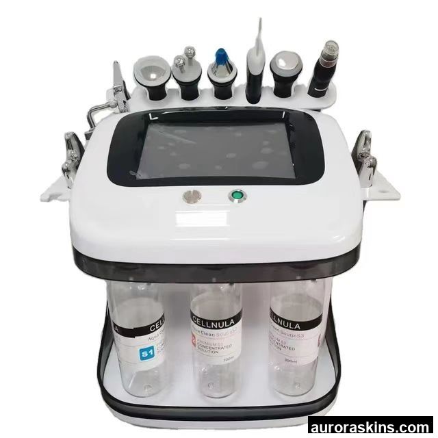 Black Pearl Facial Beauty Instrument 8 in 1 Microdermabrasion Dermabrasion Peel Spa Facial Machine