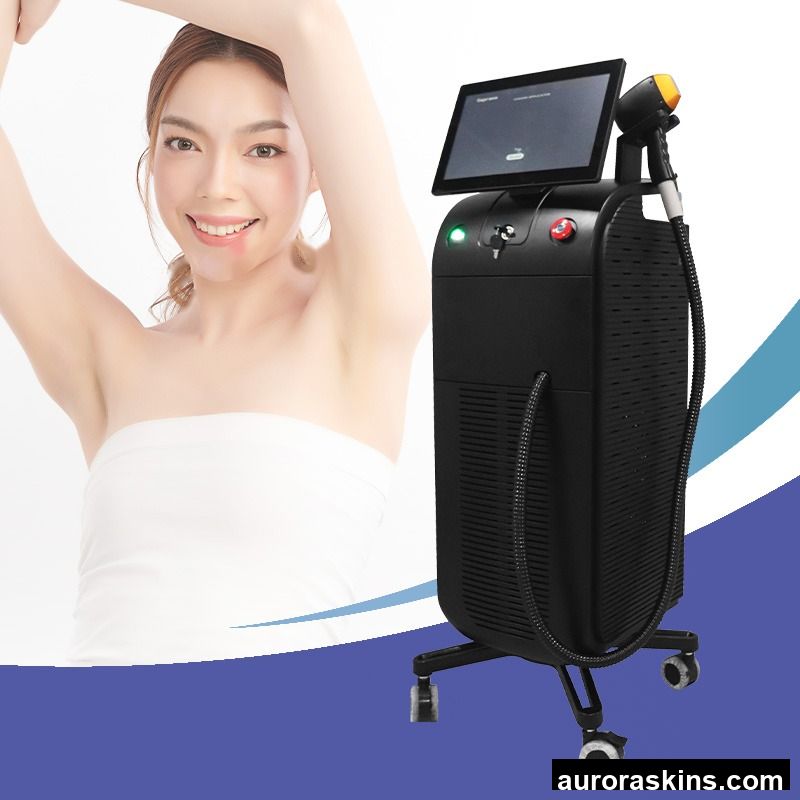 2026 Professional 1600w Painless & Fast Hair Removal Diode 3 Wavelength 1064nm+755nm+808nm Titanium Skin Rejuvenation Machine