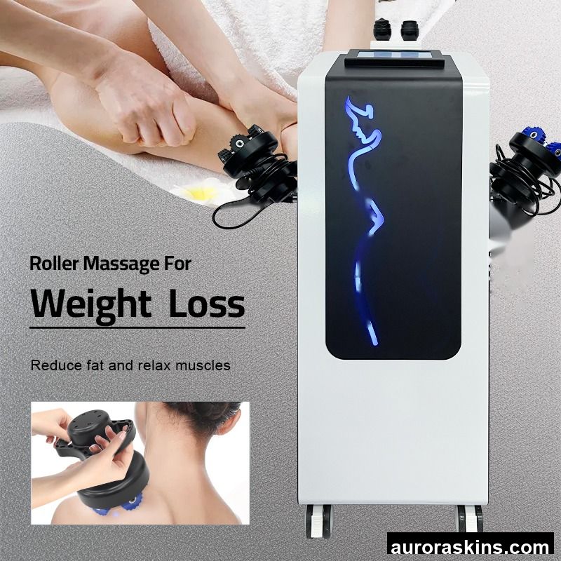Aurora Skins 5-in-1 Vibratory Cellulite Reduction Body Toning Instrument , Inner Ball 360° Rotary Roller, Upper Body Shaper