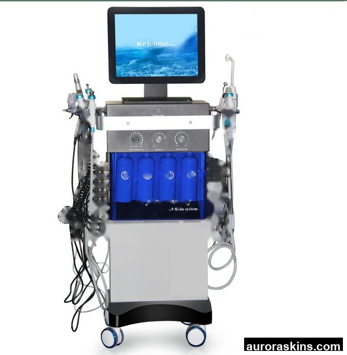 2025 14 in 1 Beauty Oxygen Jet Oxygen Facial Skin Tightening Whitening Machine Face Cleaning 14+3 Beauty Salon Machine