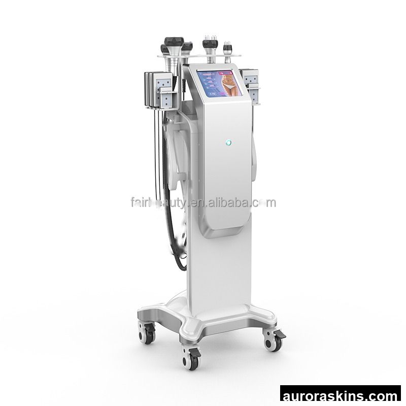 Aurora Skins VertIical Newest 6in1 Cavitation Vacuum Radio Frequency RF Lipolaser Slimming Lose Weight Machine