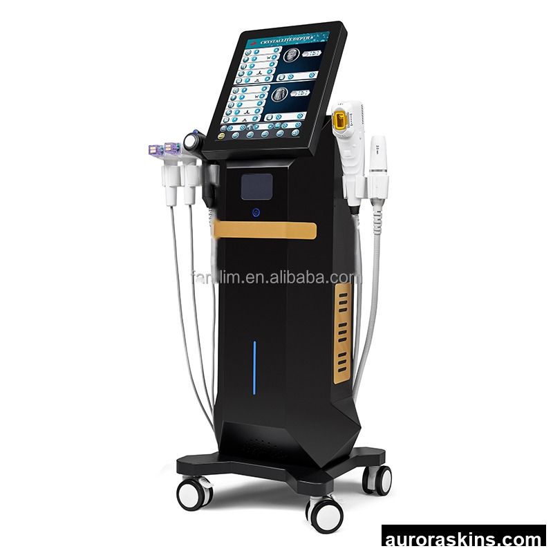 2024 New Professional 4 in 1 Anti-aging Beauty Machine 12d Vmax +RF for Acne Treatment Skin Care Wrinkle Removal With ICE Hammer