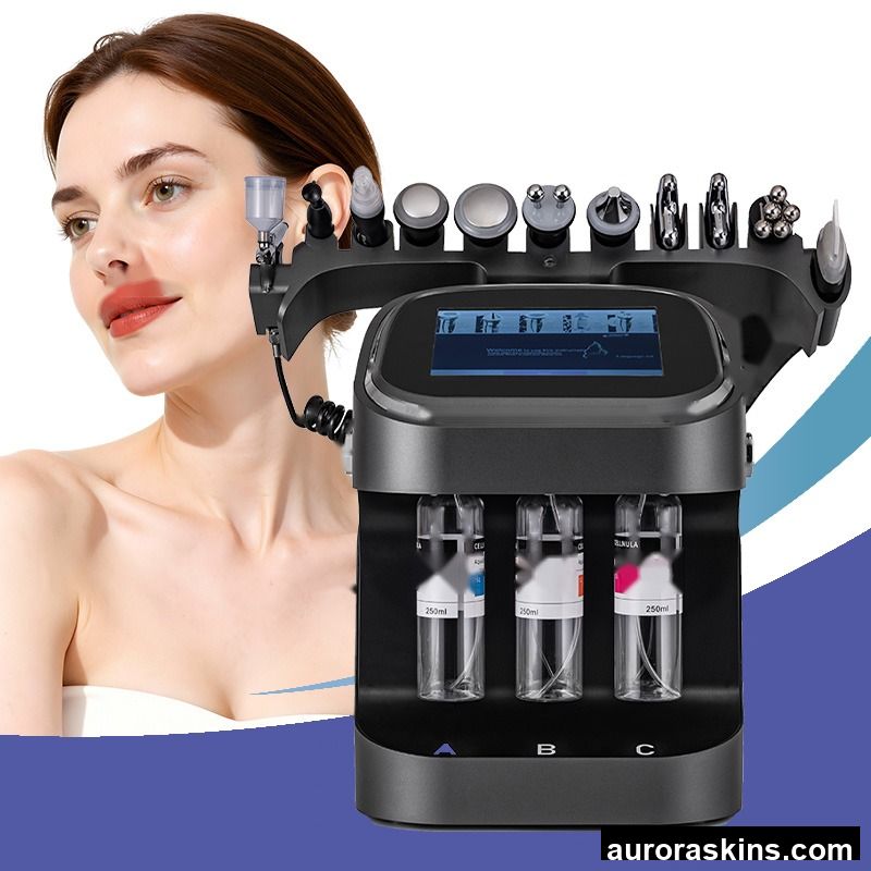 Professional Skin Scrubber Machine 10 in 1 Vacuum Blackhead Remover Beauty Machines Skin Peeling Scrubber Facial Cleaner Machine