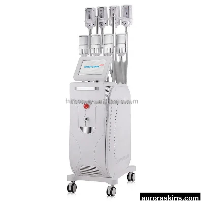 Factory Price 2026 Aurora Skins Cooling Plate 8 Plate Cellulite Removal Fat Burning Liposuction Cold Fat Reduction Machine