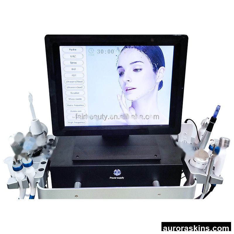 Beauty Care Equipment 14 in 1 Spa Facial Wrinkle Removing and Care Machine Oxygen Microdermabrasion Machine