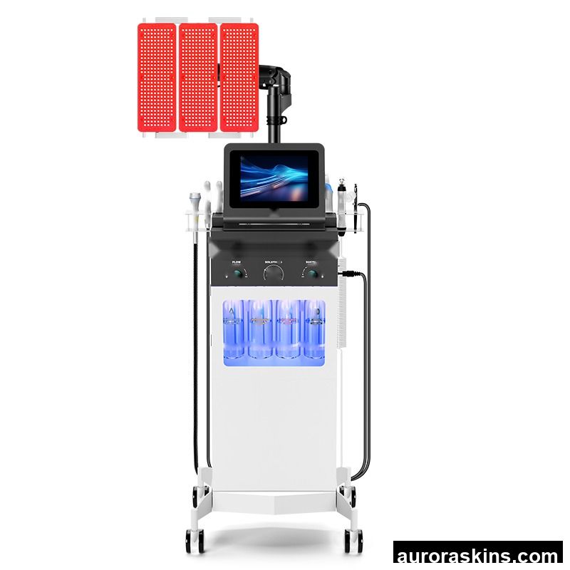 11-in-1 Professional Bio Light Therapy Oxygen Jet Peel Skin Rejuvenation Facial Care Beauty Machine for Salon