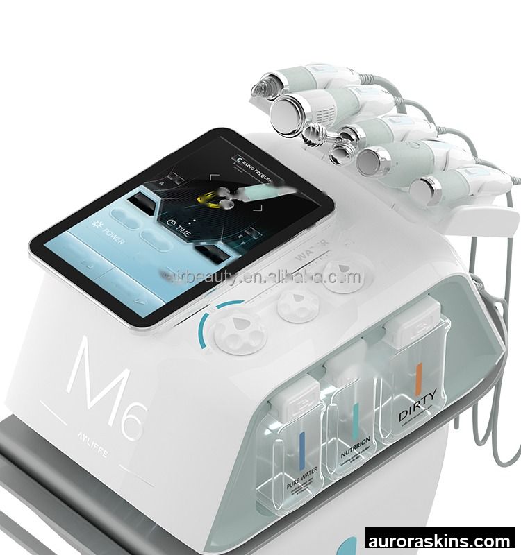 Hot 6-in-1 M6 RF Facial Steamer Beauty Salon Machine for Body Wrinkles Blackheads Acne Removal US Plug