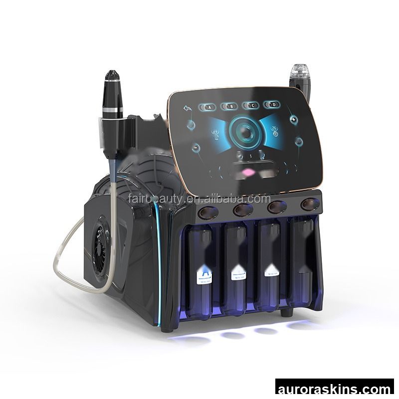 Newest 360 Vortex Suction Dermabrasion 2-in-1 Skin Cleaning Infusion Machine for Face Peeling Skin Rejuvenation