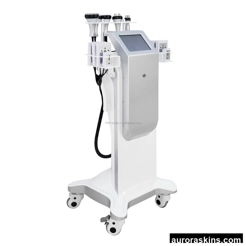 Aurora Skins VertIical Newest 6in1 Cavitation Vacuum Radio Frequency RF Lipolaser Slimming Lose Weight Machine