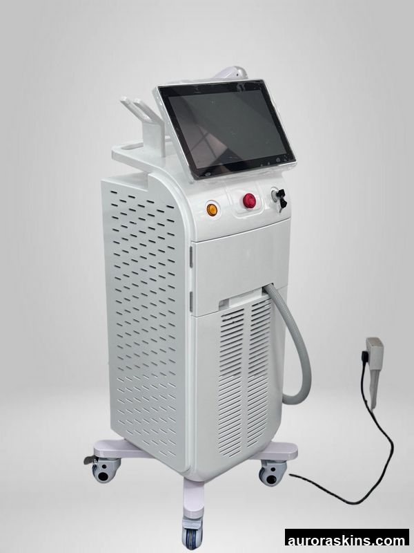 Aurora Skins a Newest Single Handle 3 Wavelength with Screen Best Price Skincare Facial Titanium Lifting