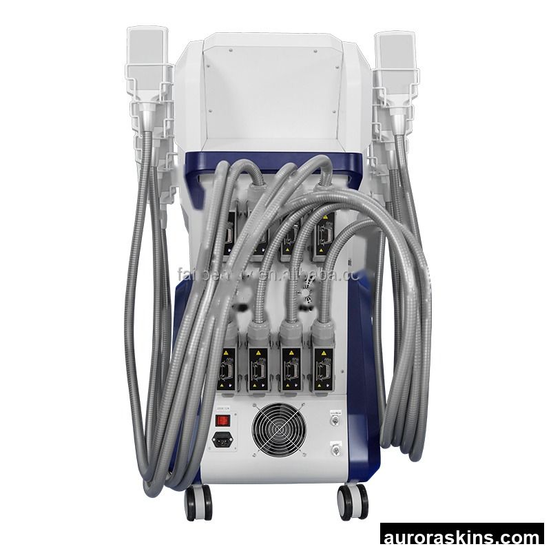 Vertical 8 Cryo Plates Non-Invasive Fat Reduction Cryo Body Slimming Machine for Beauty Salon