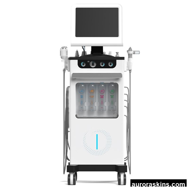A 14in1 Oxygen Jet Diamond Deep Cleaning Water Dermabrasion Bubbles Water Oxygen Aqua Peel Machine