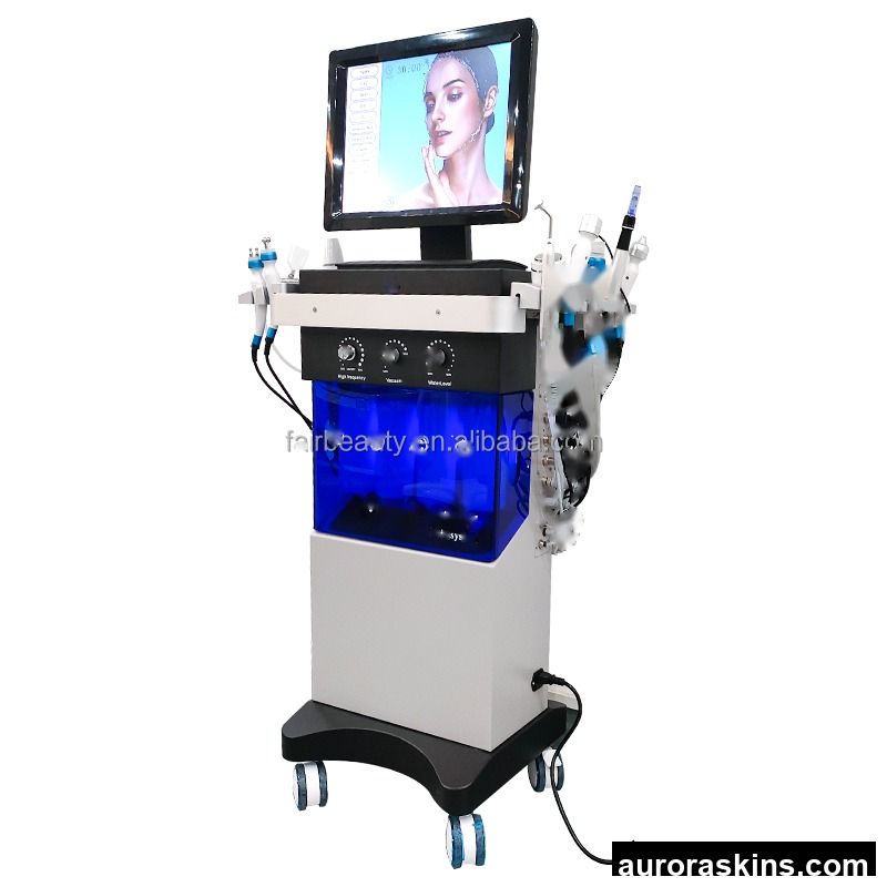 Beauty Care Equipment 14 in 1 Spa Facial Wrinkle Removing and Care Machine Oxygen Microdermabrasion Machine