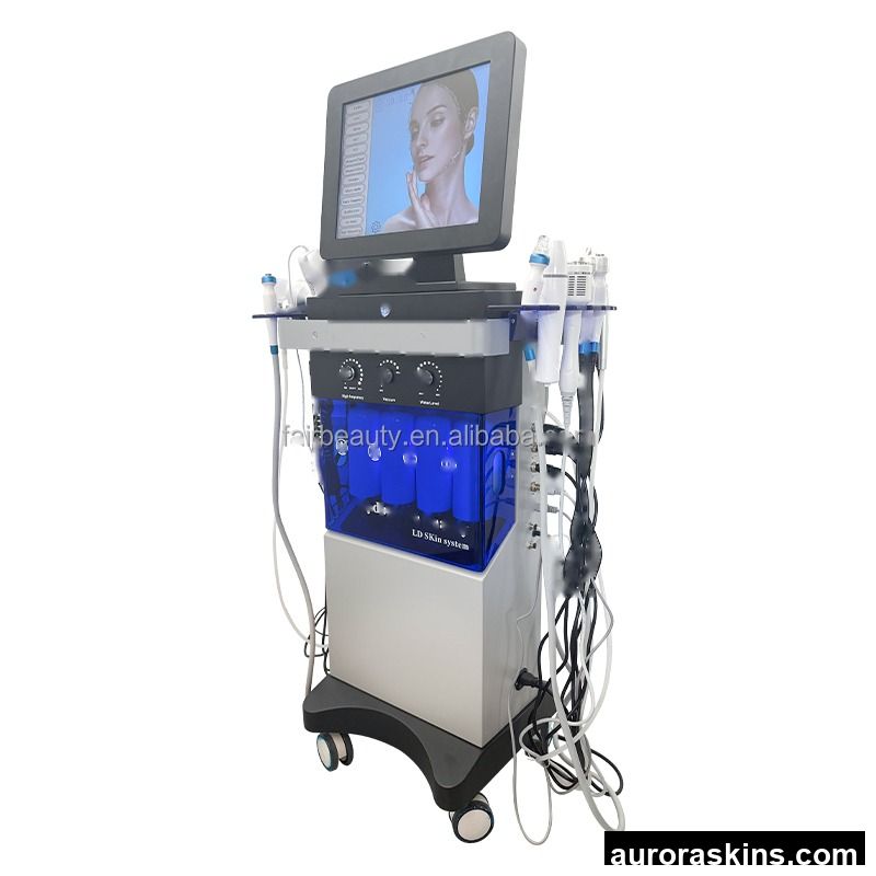 Multifunctional Oxygen Jet Skin Lifting Blackhead Remover Wrinkle Removal MicroDermabrasion Facial Machine