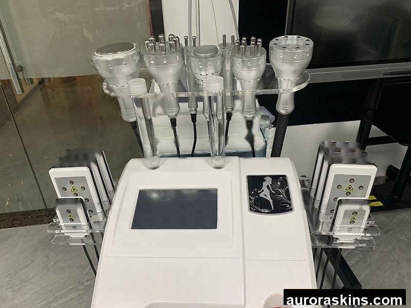 Aurora Skins Cavitation 9 En 1 Cavitation Lipolaser Machine Frecuencia De Radio Anti-Cellulite Weight Loss Machine