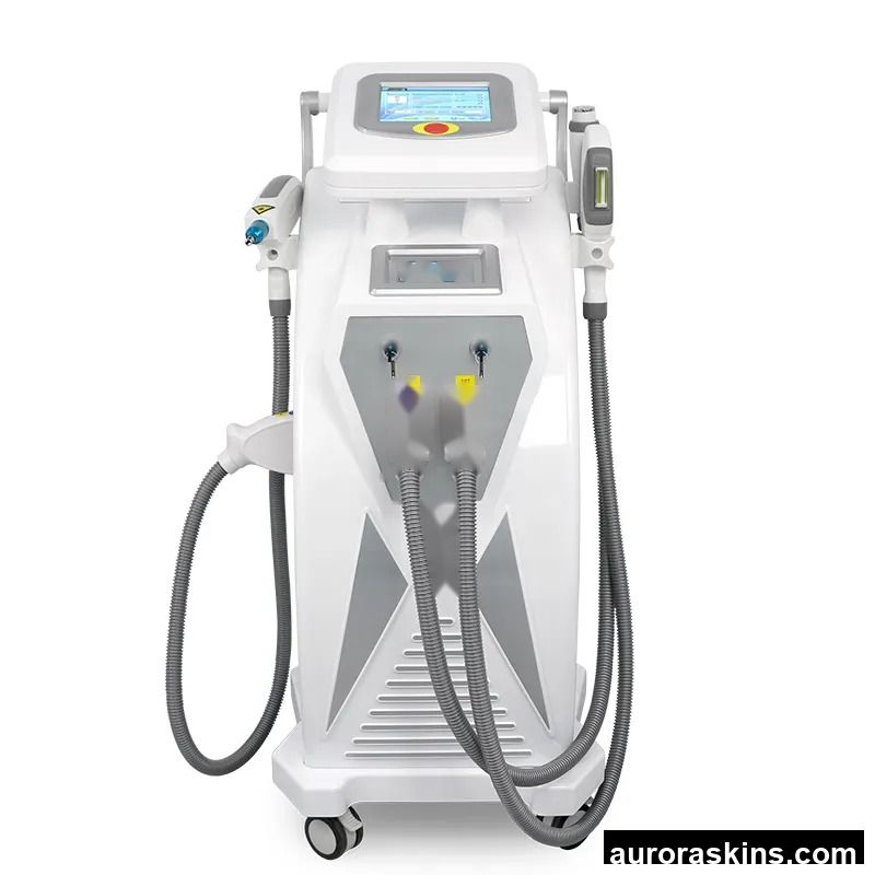 FAIRBEAUTY Vertical 3-in-1 Double Screen Hair Remove OPT Skin Rejuvenation Rediofrequency Tattoo Removal Skin Care Machine