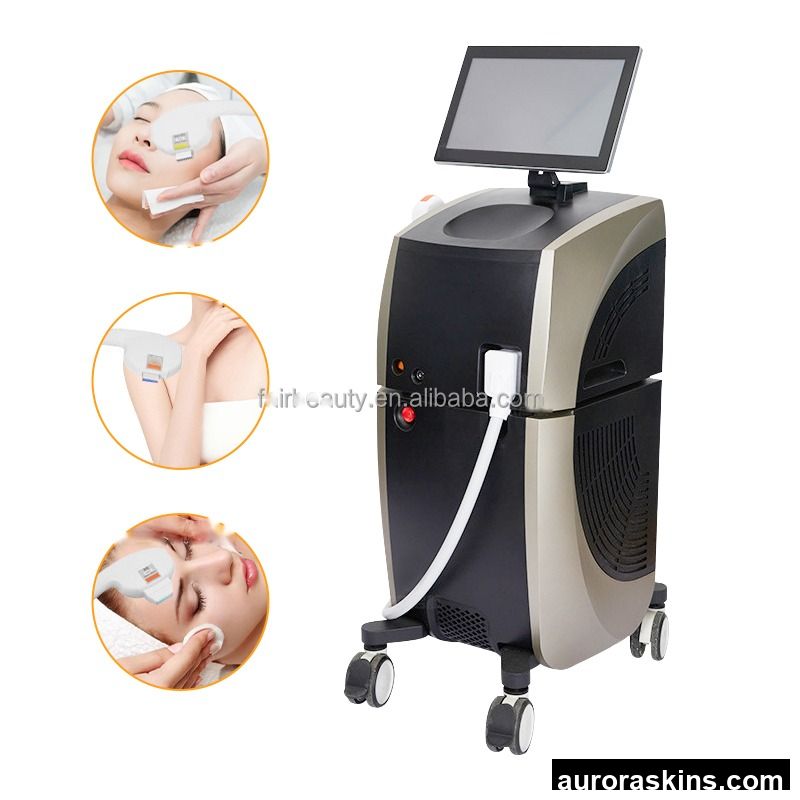 NEWEST Aurora Skins FR-601S Solar Powered Permanent Hair Removal Laser Machine Vertical Commercial Use