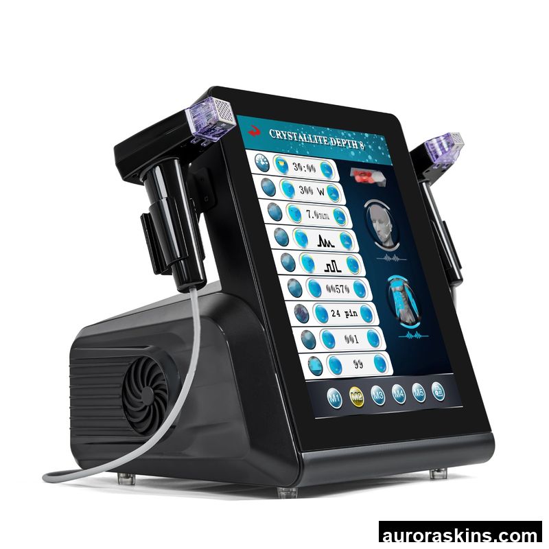 Cross-Border Desktop Gold RF Microcrystalline Beauty Instrument 8 Depth Lift for Salon Use Export Product