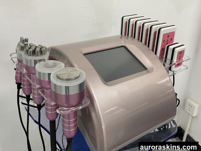 Aurora Skins s Choice 40k/80k Cavitation 6in1 Vacuumpink Lipolaser Rf Radiofrequency 80k Lose Weight Body Shaper
