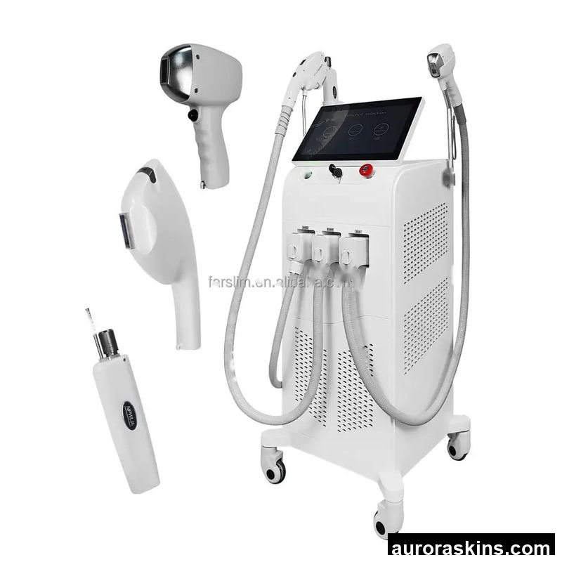Professional 3 in 1 Skin Beauty Device Diode Hair Removal IPL Skin Rejuvenation Whitening Nd.yag Carbon Peeling Beauty Machine