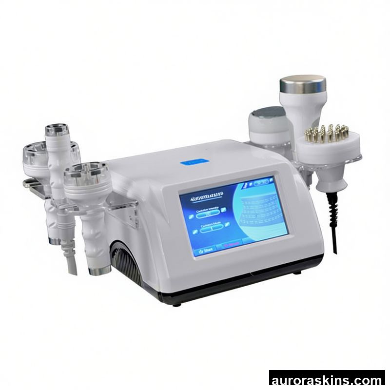 Aurora Skins 6in1 5D Slimming Homeuse Vacuum RF MERIDIAN COMB SHOCK GREASE Vibration Machine