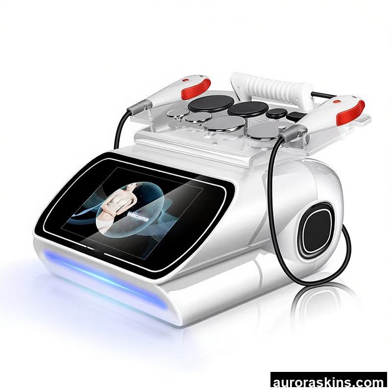 Aurora Skins Newest 3in1 Tech INDIBA 448K RET CET Ceramic Slimming RF Lose Weight Relief Pain Massager SPA Homeuse Tecar