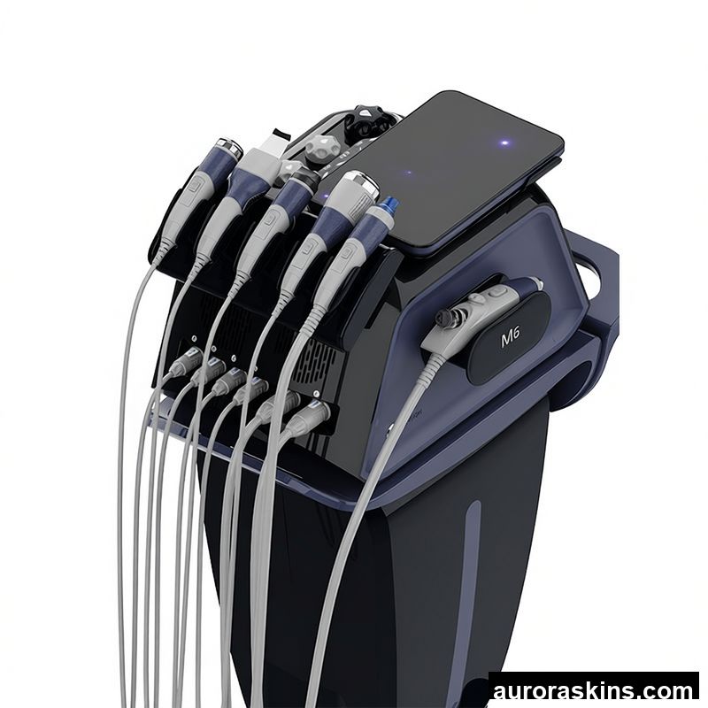 Aurora Skins 6in1 Hydrogen Facial Skincare RF Microcurrent Dermarbration Meso Cleaner Injection Cold Hammer Aqua Beauty Spa Salon