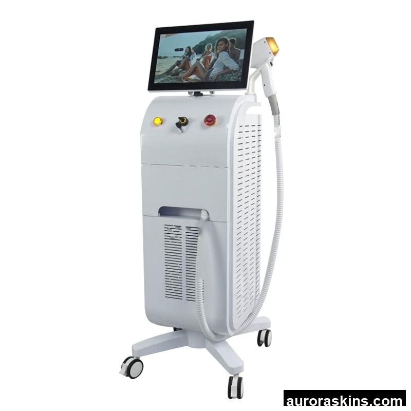 Excellent Performance Triple Wavelength Diode Depilation Machine with Sheet Metal Chassis 12pcs*100W Semiconductor Light Bars