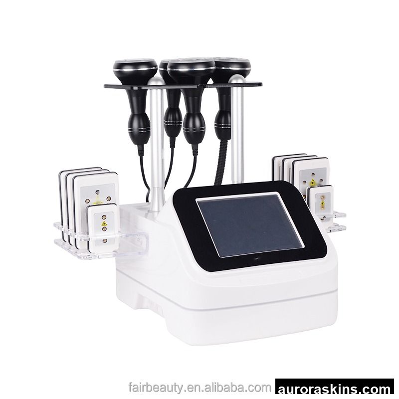 Aurora Skins 6in1 40/ 80k S-shape Desktop Cavitation Radiofrequency RF Slimming SkinTight Cellulite Remove Vacuum Suction Guasha