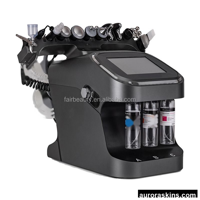 Professional Skin Scrubber Machine 10 in 1 Vacuum Blackhead Remover Beauty Machines Skin Peeling Scrubber Facial Cleaner Machine