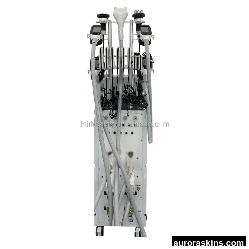 Aurora Skins Newest! 9in1 Artimel Aesthetic 5handles 360degree Cryolipo Cavitation Cool Cellulite Cryo RF Lipolaser Slimming Machine