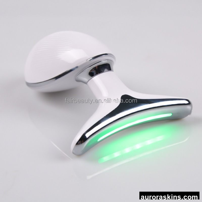 Aurora Skins a Homeuse Handheld Face Neck Body Lifting Light Therapy Wave Massage Cleaner Vibration Jade Roller Skincare Facial