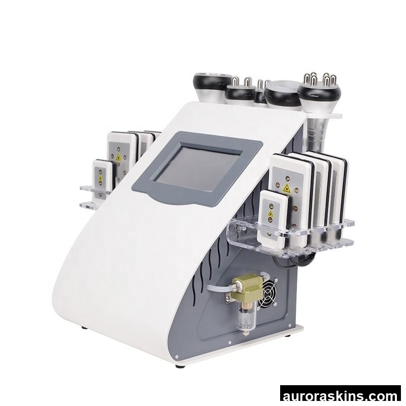 Aurora Skins Choice US Warehouse Free Shipping 6in1 Vacuum Cavitation Slimming Machine RF 40k Lipo Laser Body Shaper